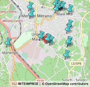 Mappa Via dei Prati, 39012 Merano BZ, Italia (1.0925)