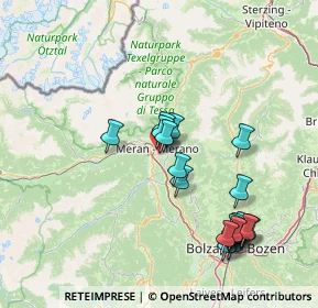 Mappa Via dei Prati, 39012 Merano BZ, Italia (15.9655)