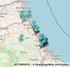 Mappa Via Giovanni Boccaccio, 64025 Pineto TE, Italia (11.53)