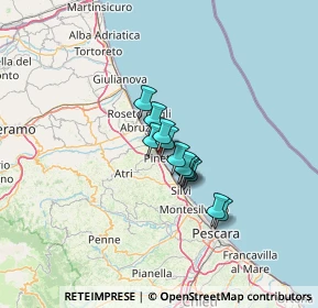 Mappa Lungomare dei Pini, 64025 Pineto TE, Italia (7.67583)