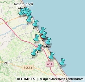 Mappa Via G. Parini, 64025 Pineto TE, Italia (3.39133)