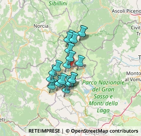 Mappa Localita' Casale Bucci, 02012 Amatrice RI, Italia (9.6865)