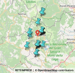 Mappa Localita' Casale Bucci, 02012 Amatrice RI, Italia (9.6605)