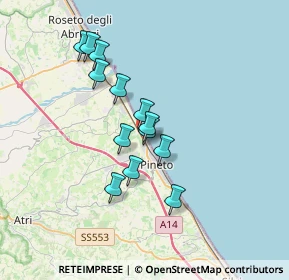 Mappa Via XXV Aprile, 64025 Pineto TE, Italia (2.97)