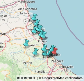 Mappa Via Isonzo, 64025 Pineto TE, Italia (10.983)