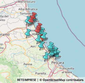 Mappa Via Isonzo, 64025 Pineto TE, Italia (11.6155)