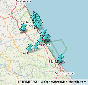 Mappa Via Torquato Tasso, 64025 Pineto TE, Italia (5.9855)