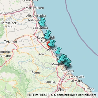 Mappa Via Ottorino Respighi, 64028 Pineto TE, Italia (11.87176)