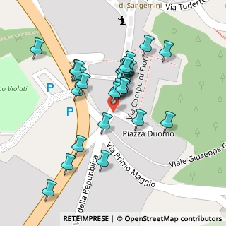 Mappa Piazza Duomo, 05029 San Gemini TR, Italia (0.04483)