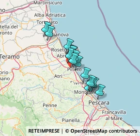 Mappa Via Palmiro Togliatti, 64025 Pineto TE, Italia (9.07188)