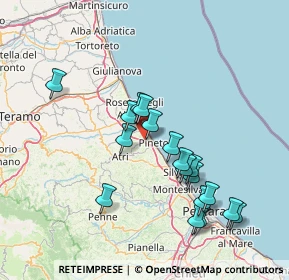 Mappa Via Palmiro Togliatti, 64025 Pineto TE, Italia (14.98556)