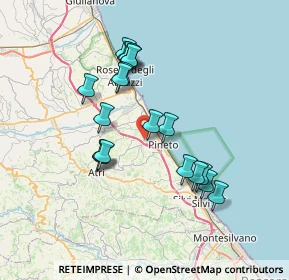 Mappa Via Palmiro Togliatti, 64025 Pineto TE, Italia (6.80684)