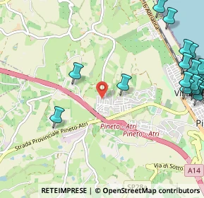 Mappa Via Palmiro Togliatti, 64025 Pineto TE, Italia (1.661)