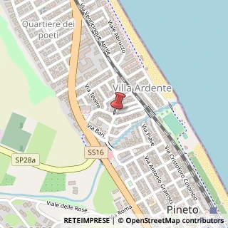 Mappa Via Martella,  4, 64025 Pineto, Teramo (Abruzzo)