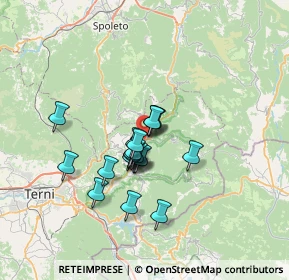 Mappa Via L. Einaudi, 05034 Ferentillo TR, Italia (5.0935)
