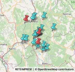Mappa Via L. Einaudi, 05034 Ferentillo TR, Italia (9.292)