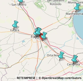 Mappa Via Cerignola, 71121 Foggia FG, Italia (25.69615)