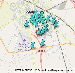 Mappa Via Ilaria Alpi, 71122 Foggia FG, Italia (1.42)