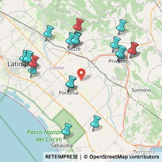 Mappa Strada del Tomarone, 04014 Pontinia LT, Italia (10.387)
