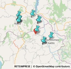 Mappa 82023 Castelvetere in Val Fortore BN, Italia (7.30417)
