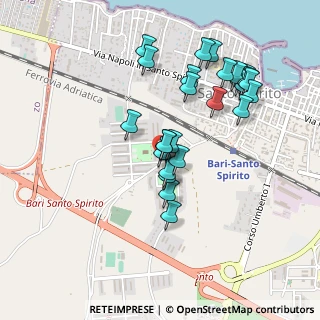 Mappa Via delle Azalee, 70127 Bari BA, Italia (0.46923)
