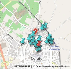 Mappa Via Macello, 70033 Corato BA, Italia (0.396)