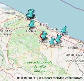 Mappa Via Antonio Catalano, 70033 Corato BA, Italia (14.843)