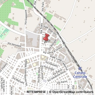 Mappa Via Giacometti, 22, 70033 Corato, Bari (Puglia)