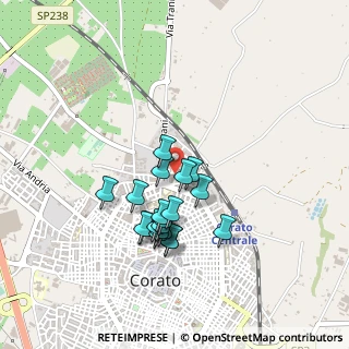 Mappa Via Euripide, 70033 Corato BA, Italia (0.4055)