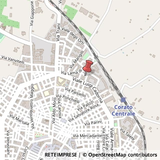 Mappa Via Villari, 20, 70033 Corato, Bari (Puglia)