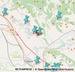 Mappa Via Beniamino Gigli, 81041 Bellona CE, Italia (6.25455)