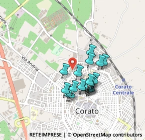 Mappa Via Antonio Fogazzaro, 70033 Corato BA, Italia (0.367)