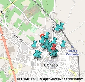 Mappa Via Antonio Fogazzaro, 70033 Corato BA, Italia (0.3595)