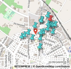 Mappa Via Leonardo da Vinci, 70033 Corato BA, Italia (0.1815)