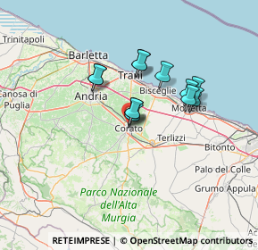 Mappa Via Victor Hugo, 70033 Corato BA, Italia (10.45833)