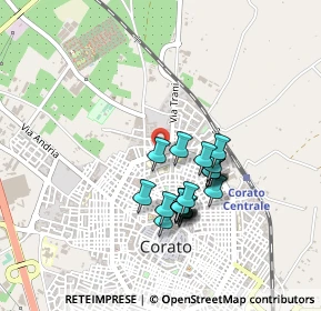 Mappa Via G. Barrili, 70033 Corato BA, Italia (0.393)