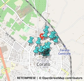 Mappa Via Victor Hugo, 70033 Corato BA, Italia (0.314)