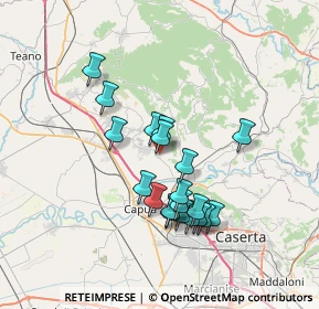 Mappa Via Pietro Mascagni, 81041 Bellona CE, Italia (6.6375)