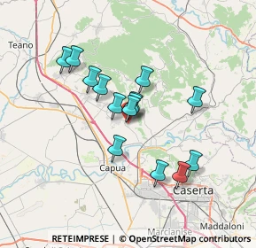 Mappa Via Pietro Mascagni, 81041 Bellona CE, Italia (5.97929)