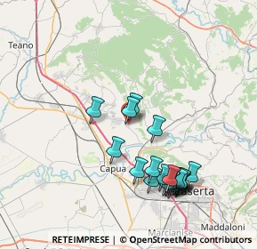 Mappa Via Pietro Mascagni, 81041 Bellona CE, Italia (8.5255)