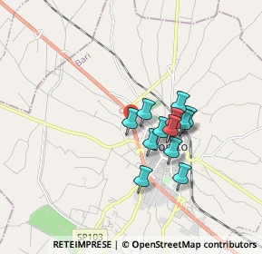 Mappa Viale delle Ninfee, 70033 Corato BA, Italia (1.37)