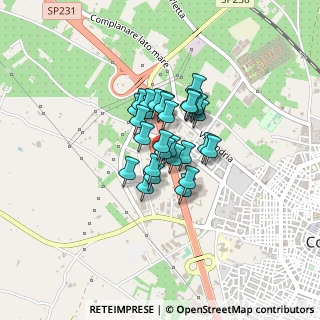 Mappa Viale delle Ninfee, 70033 Corato BA, Italia (0.25862)