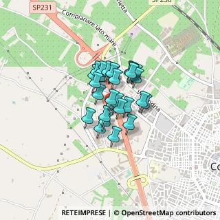 Mappa SP 231 Km 35, 70033 Corato BA, Italia (0.25357)