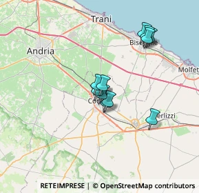 Mappa Via T. Cremona, 70033 Corato BA, Italia (5.78364)