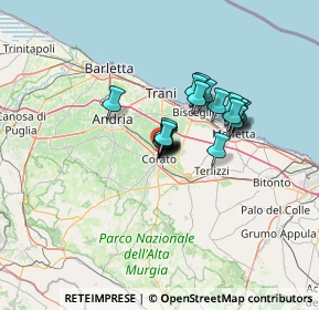 Mappa Via T. Cremona, 70033 Corato BA, Italia (8.942)