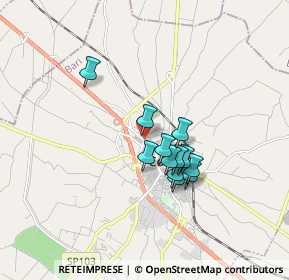 Mappa Via Traina Claudio, 70033 Corato BA, Italia (1.34167)