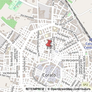 Mappa Via De Deo, 5, 70033 Corato, Bari (Puglia)