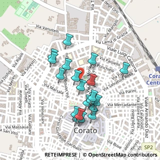 Mappa Via Aldo Moro, 70033 Corato BA, Italia (0.222)