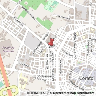 Mappa Via Andria, 70033 Corato, Bari (Puglia)