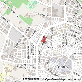 Mappa Via Marsala, 5, 70033 Corato, Bari (Puglia)